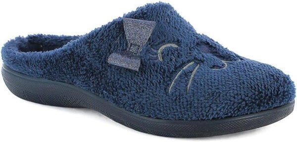 inblu Pantofole Donna Gatto E Fiocco Glitterato, Ciabatte Invernali con Sottopiede Imbottito, 35/41 Art. EC 96