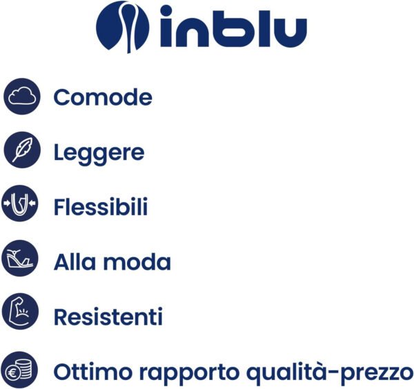 inblu Ciabatte Donna Infradito in Ecopelle con Zeppa E Plateau, Dettagli Cromati, dal 35 al 41 Art. EL 26 - immagine 5