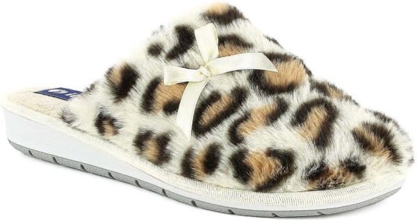 inblu Pantofole Invernali da Donna con Ecopelliccia Leopardata e Fiocco Art. LB 94 - immagine 13