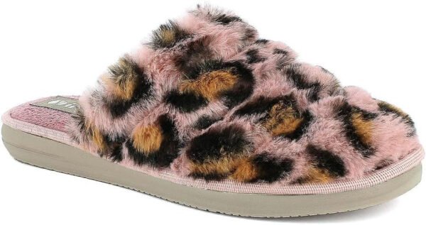 inblu Pantofole Invernali Leopardate Peluche da Donna Art. EK 8